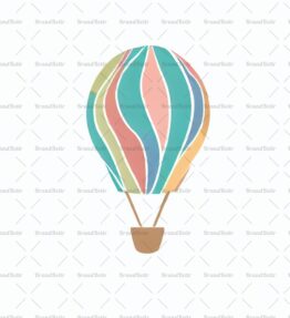 Verspielter Heißluftballon